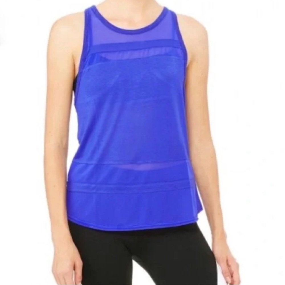 Alo Blue Women's Racerback Tank Top